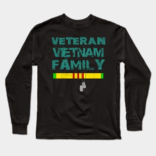 Veteran Vietnam Family dont mess with THE BEST Long Sleeve T-Shirt